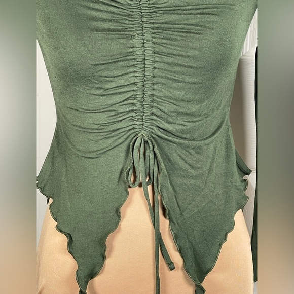 Urban‎ Outfitters Olive Off The Shoulder Top Small - Picture 6 of 11